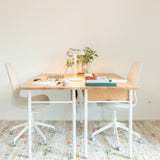 Oak dining table Formig Metall.