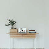 Oak dining table Formig Metall.