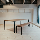 Zeit oak dining table.