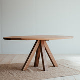 Ritter oval oak dining table.