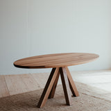 Ritter oval oak dining table.