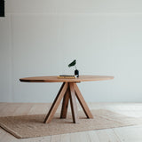 Ritter oval oak dining table.