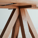 Ritter oval oak dining table.