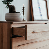 Ritual oak chest of drawers.