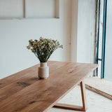 Oak dining table Formig Metall.