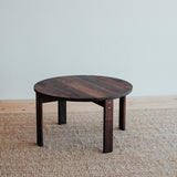 Round walnut coffee table Ritual. 