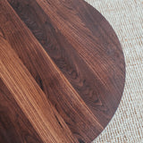 Round walnut coffee table Ritual. 